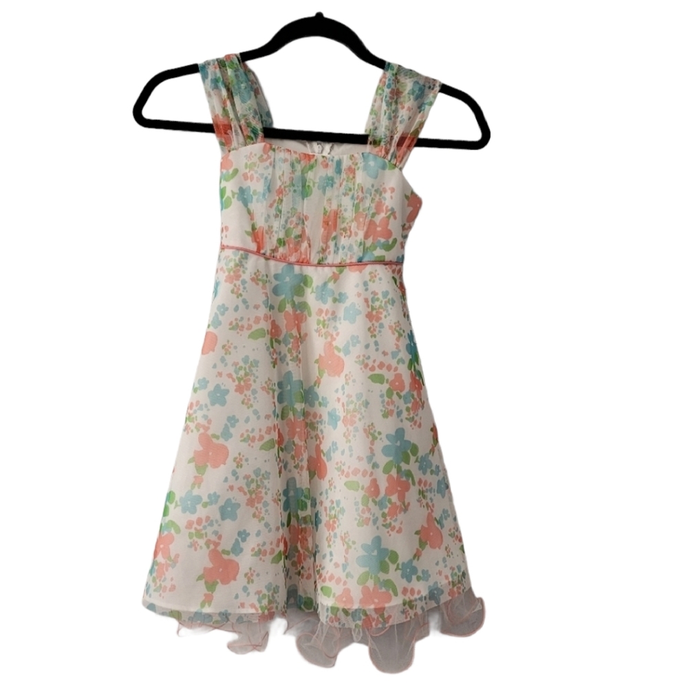 La Princess Girls Pretty Floral Dress Sz 6